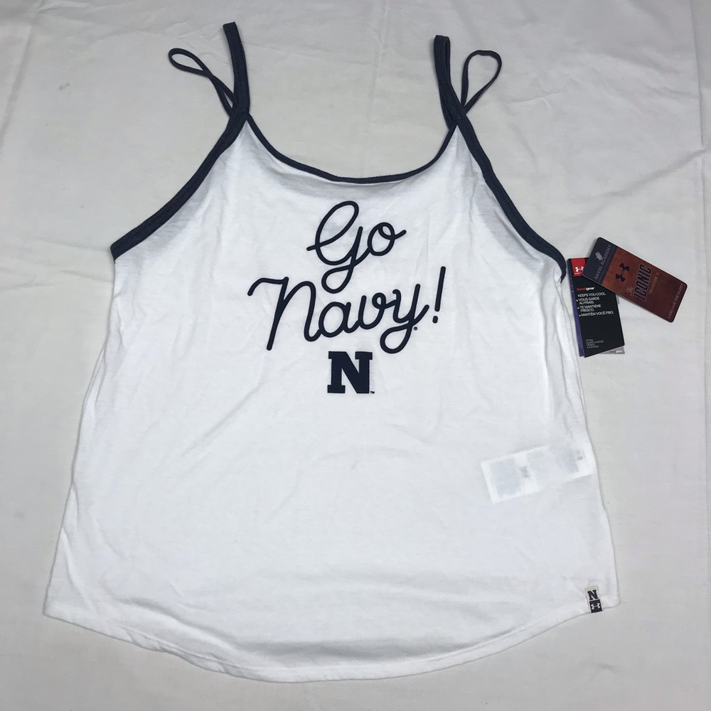 Under Armour Women’s Size XL White/Blue Tank Top